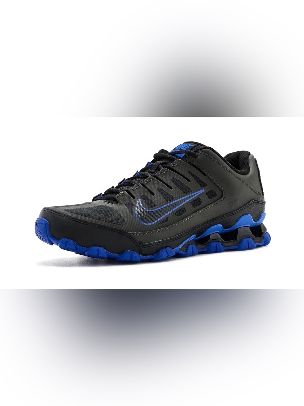 Mens Sneakers Athletic Shoes Nike Reax 8 Trainer Size 10.5 New In Box, Blk /Blue